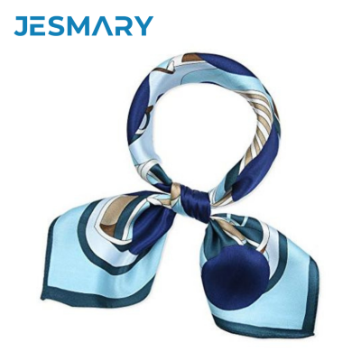 Khăn Bandana Trang Trí Thời Trang Cho Nữ Khăn Quàng Cổ Vuông Bằng Lụa In Họa Tiết